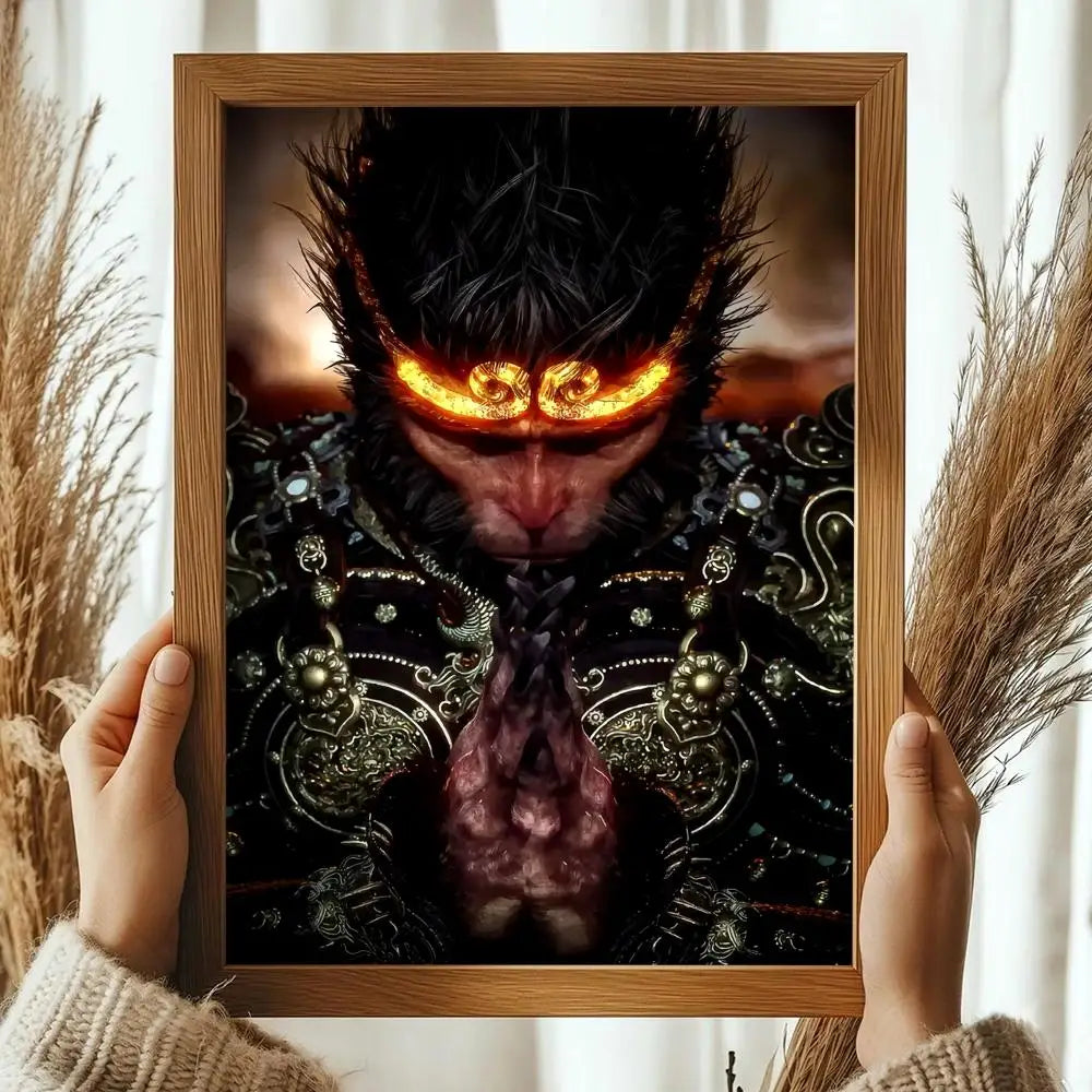 Black Myth Wukong Ink Splash Halo Poster