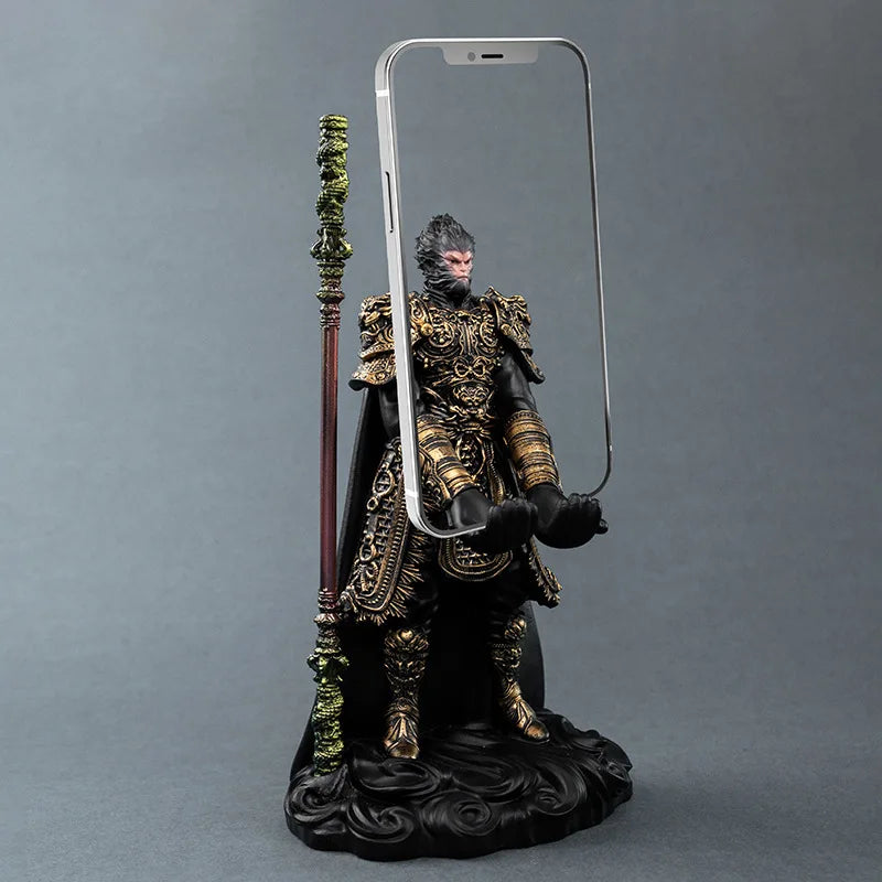 Black Myth Wukong Golden Cudgel Phone Holder Statue