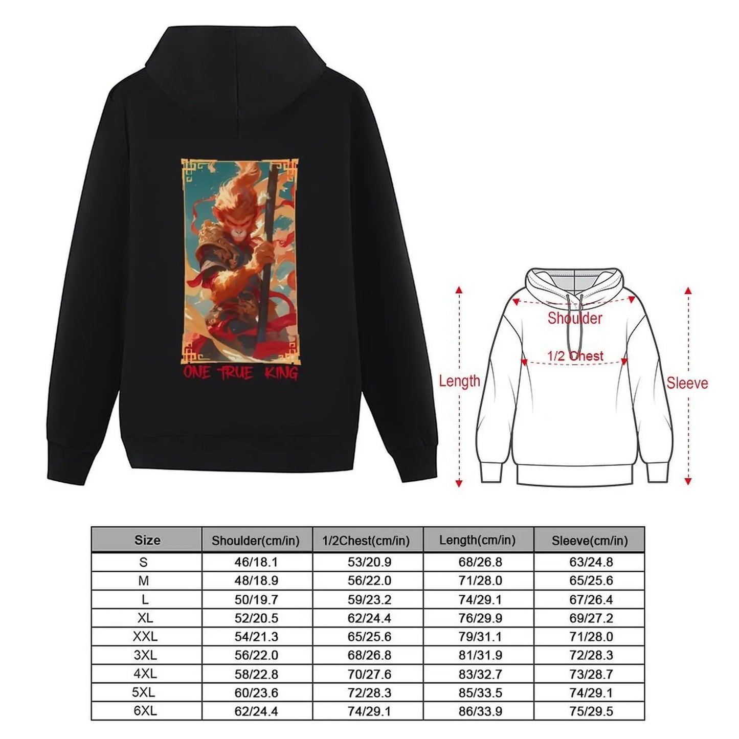 Black Myth Wukong Hoodie – One True King
