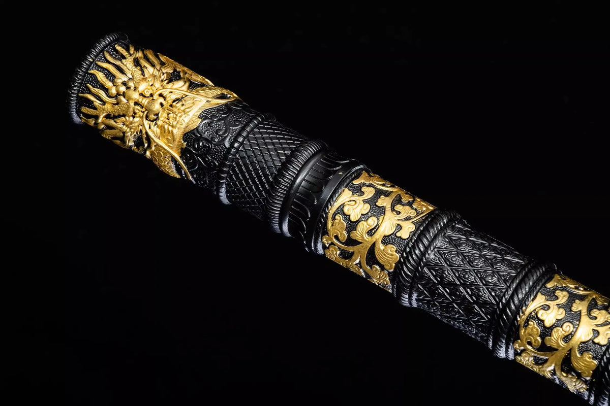 Black Myth Wukong Ruyi Jingu Bang Weapon 184cm Black & Gold Staff Replica