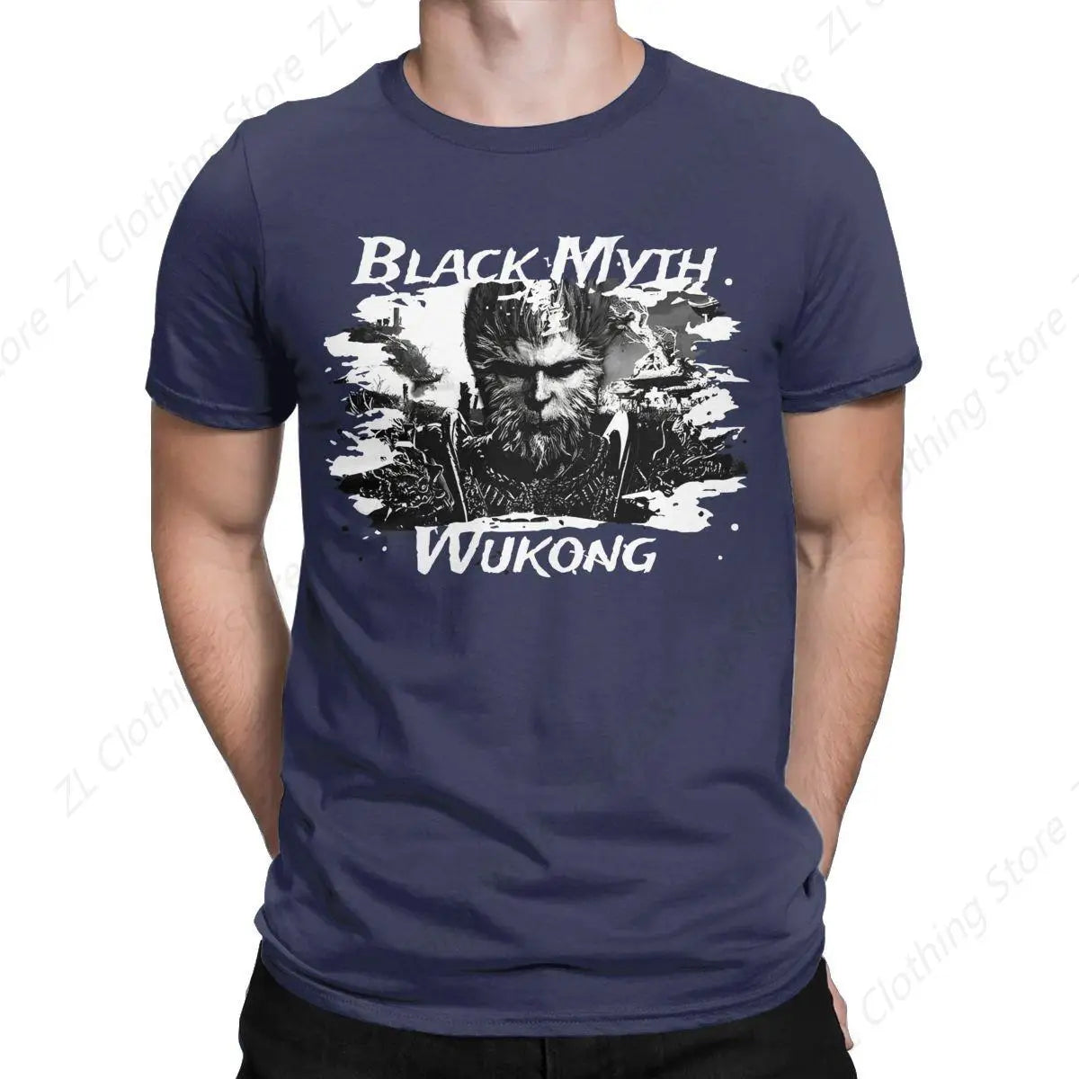 Black Myth: Wukong - The Warrior's Wrath Navy Blue T-Shirt