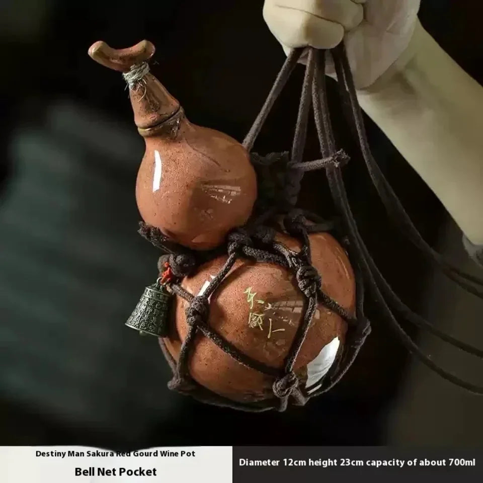 Black Myth Wukong Red Gourd Ceramic Water Bottle 700ml