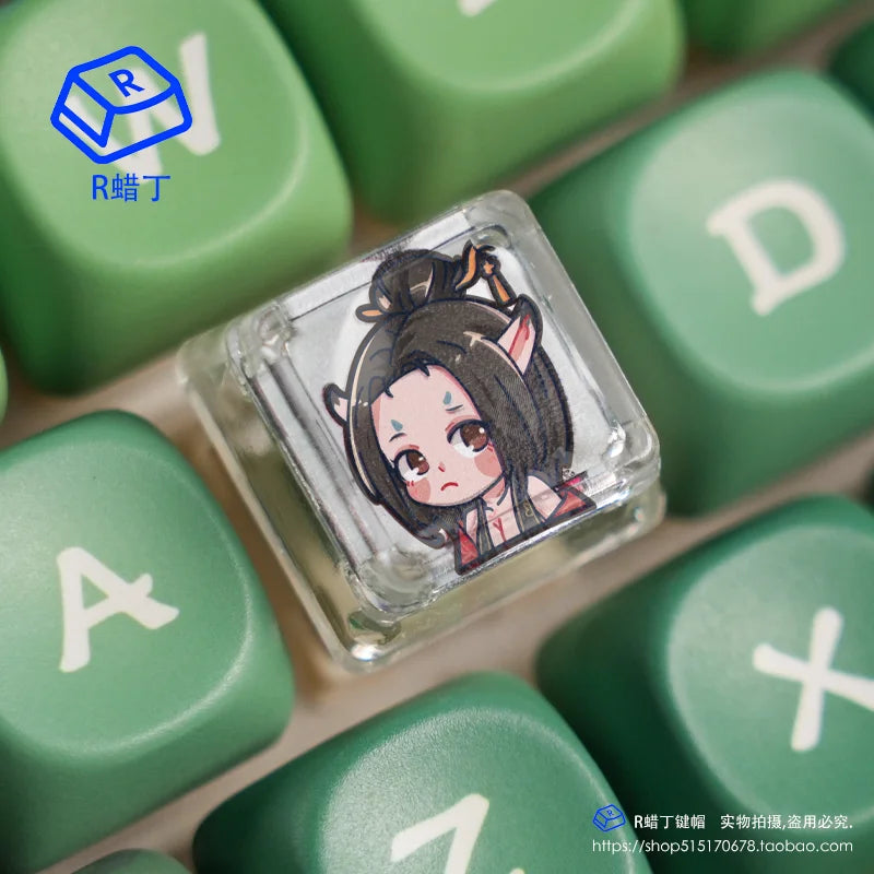 Black Myth Wukong Pingping Fox Transparent Character Keycap
