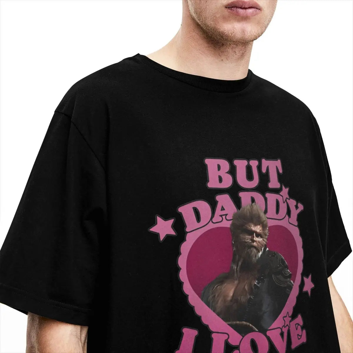 "But Daddy I Love Him" Monster Heart Burgundy - Black Myth Wukong T-shirt