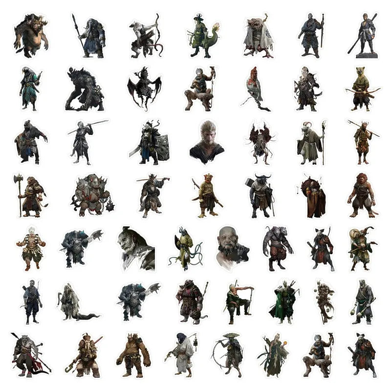 50 pcs Epic Characters Epic Character - Black Myth : Wukong Sticker Pack