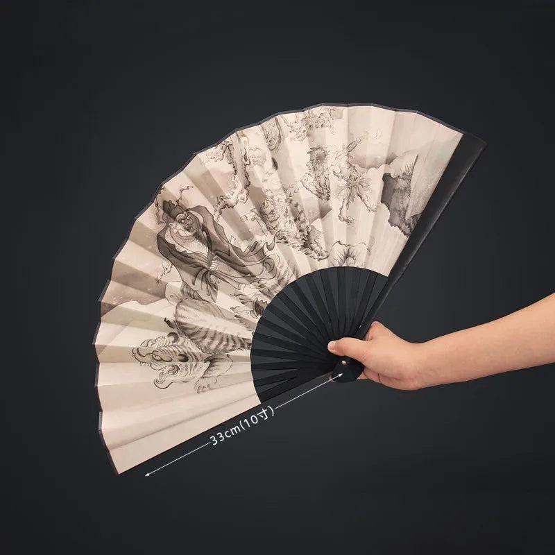 Black Myth: Zhong Kui Folding Fan – 34cm Collector’s