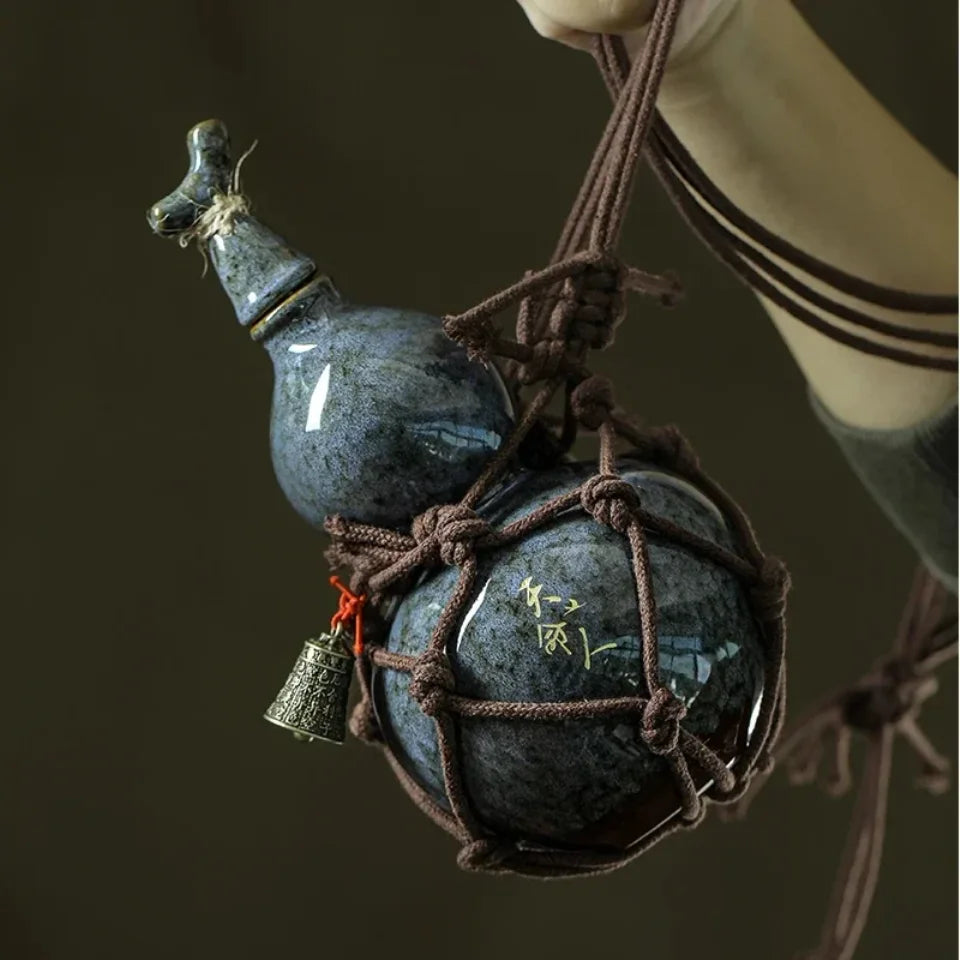 Black Myth Wukong Blue Gourd Ceramic Water Bottle 700ml