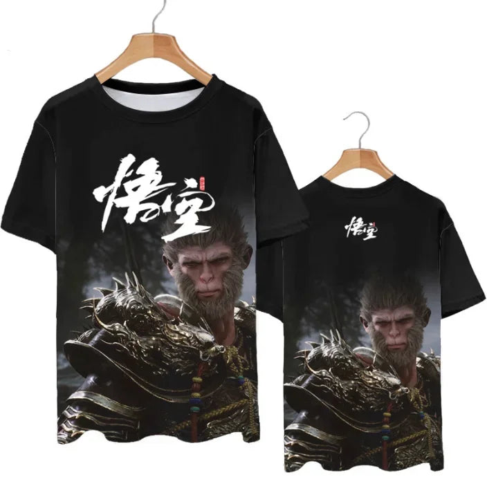 Black Myth: Wukong Black T-shirt - The Warrior’s Power