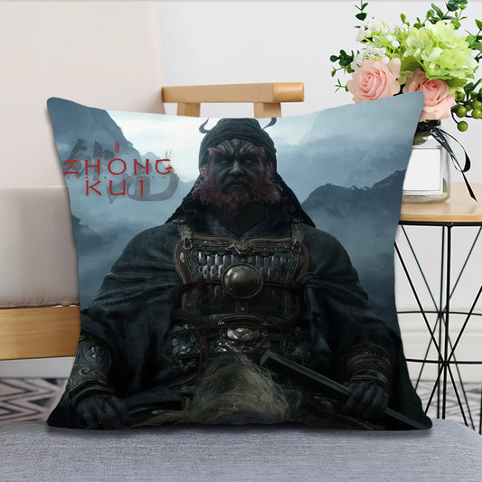 Black Myth Zhong Kui Cushion – Demon Slayer Portrait