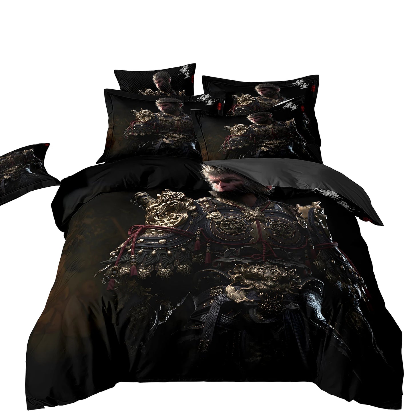 Black Myth Wukong Bedding Set – Dark Armor Great Sage
