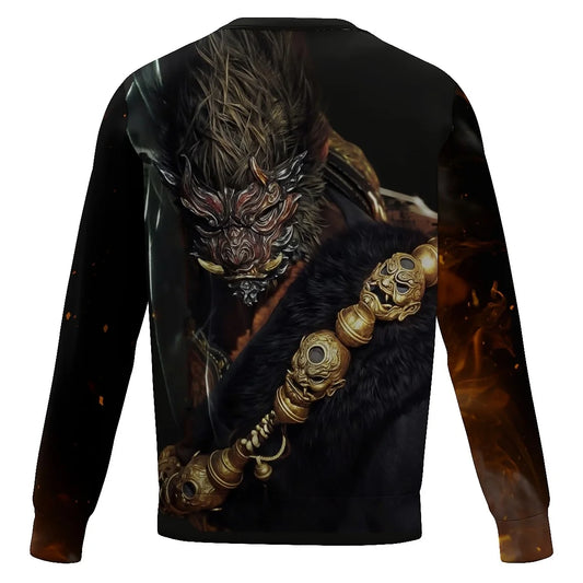 LIASOSO Game Peripherals - Black Myth Monkey 3D Print Men's Exclusive Long Sleeve Crewneck Sweatshirt Cool Style