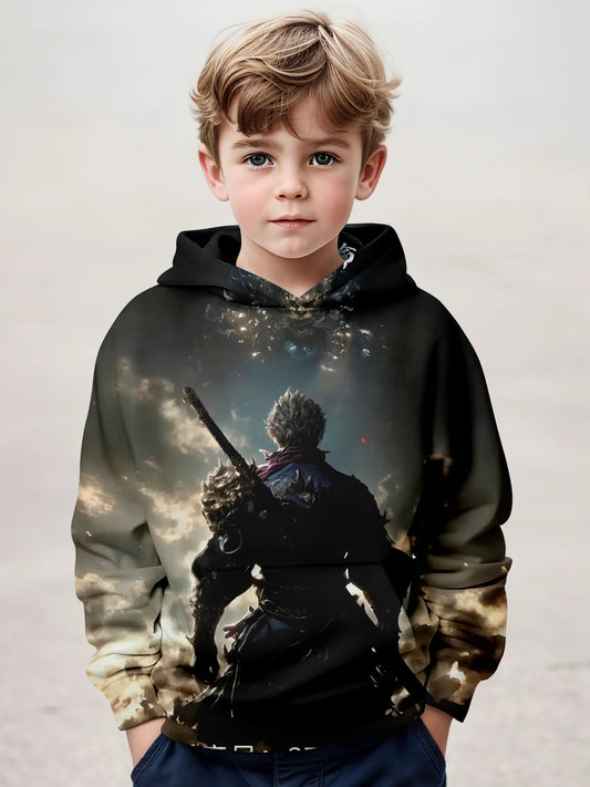 Kids' Black Myth Wukong Hoodie - Heroic Journey