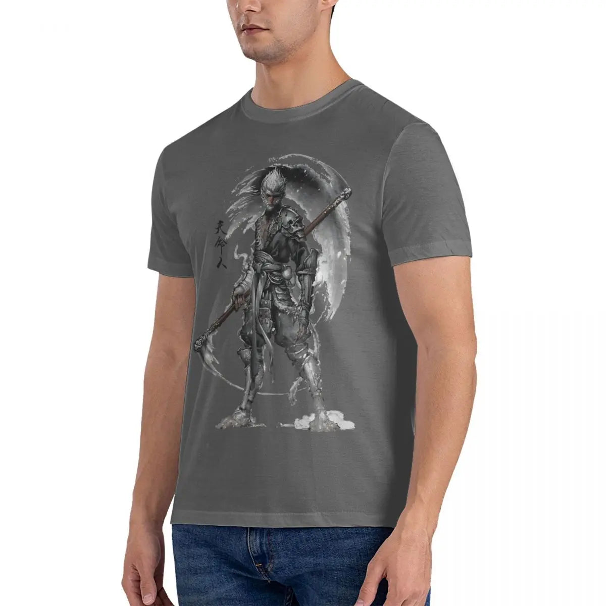 Black Myth : Wukong Men's Army Green T-Shirt - Embrace the Power