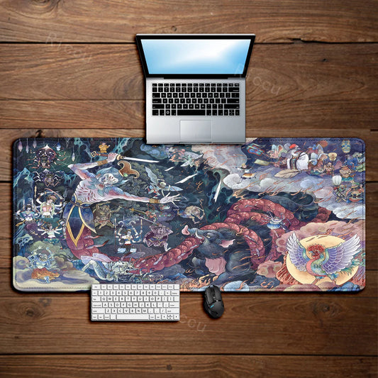 Black Myth Wukong Chinese Mythology Demon Battle XXL Gaming Mouse Pad
