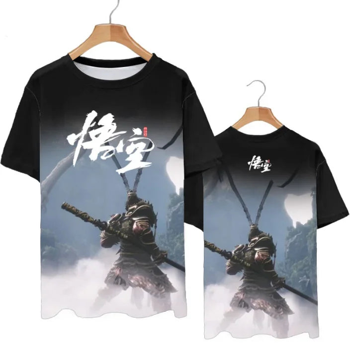 Black Myth: Wukong Black T-shirt – Wukong’s Battle Stance