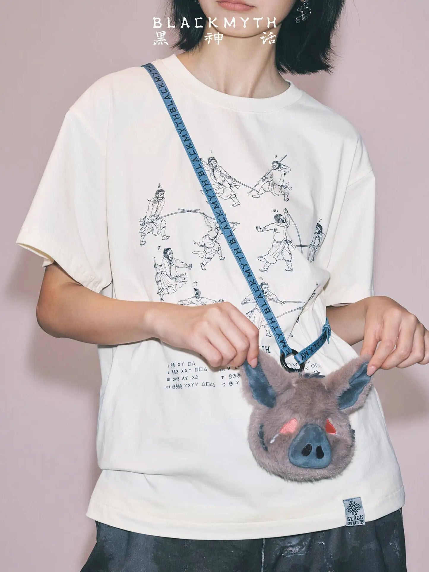 Black Myth Zhu Bajie Plush Hanging Bag – Pig Eight Jie Wukong Style Pendant