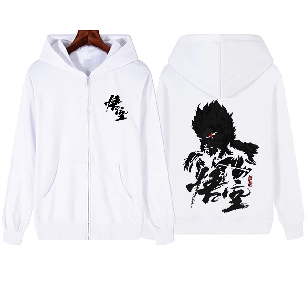 Black Myth : Wukong Hoodie - Gray Edition : The Monkey King Design