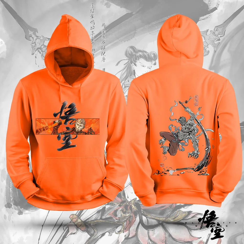 Black Myth: Wukong Orange Hoodie - Fierce Warrior Apparel