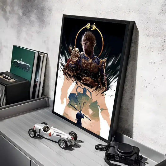 Black Myth Wukong Ink Splash Halo Poster