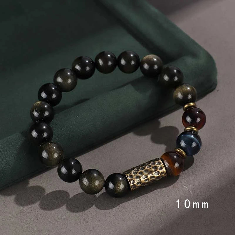 Black Myth: Wukong Obsidian Stone Bead Bracelet