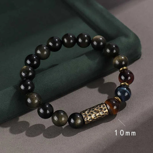 Black Myth: Wukong Obsidian Stone Bead Bracelet