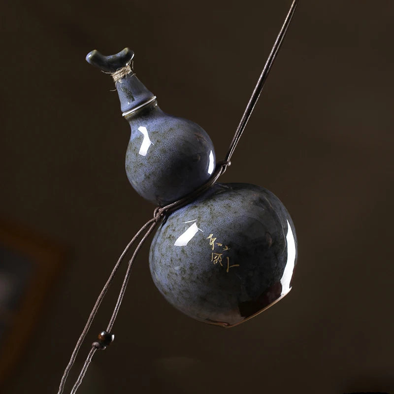 Black Myth Wukong Cyan Gourd Ceramic Water Bottle 700ml