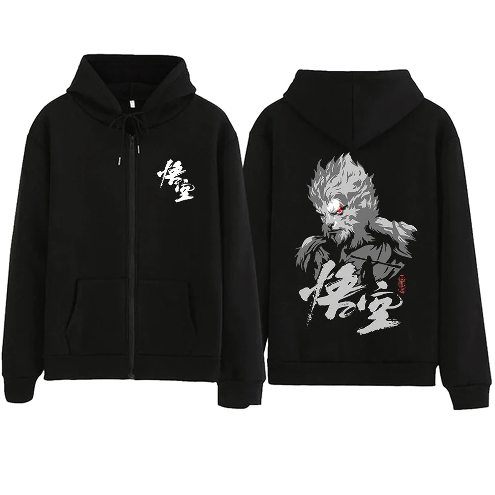 Black Myth : Wukong Hoodie - Gray Edition : The Monkey King Design