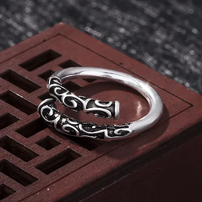 Black Myth Wukong Sun Wukong Crown Adjustable Silver Ring