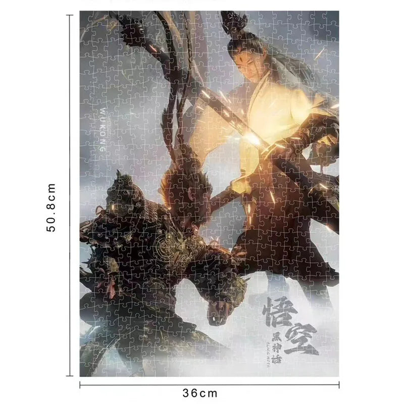 Black Myth Wukong Puzzle – Erlang, the Sacred Divinity vs Sun Wukong (500 Pieces)