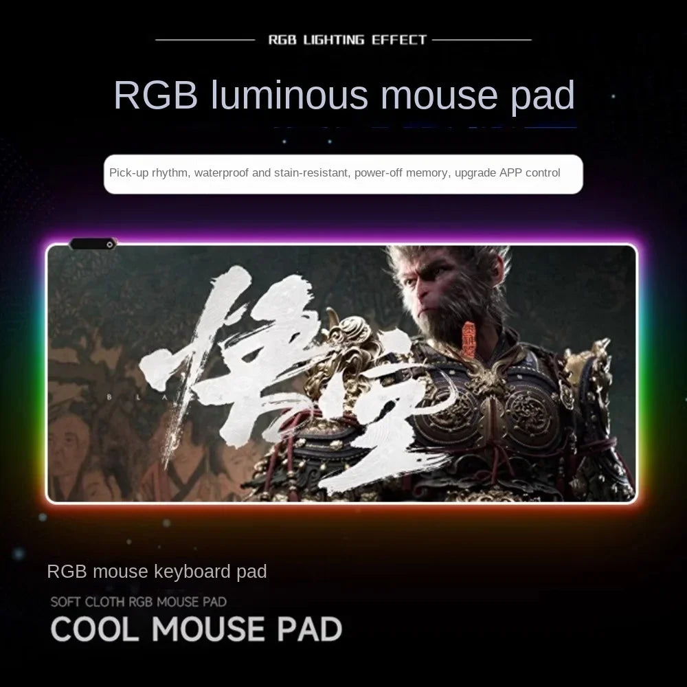 Wukong's Valor - Black Myth: Wukong RGB Mouse Pad