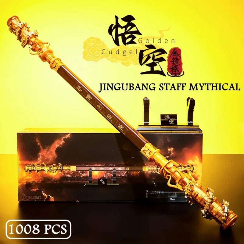 Mythical Jingu Bang Staff Figure Toy 1008 PCS Building Kit