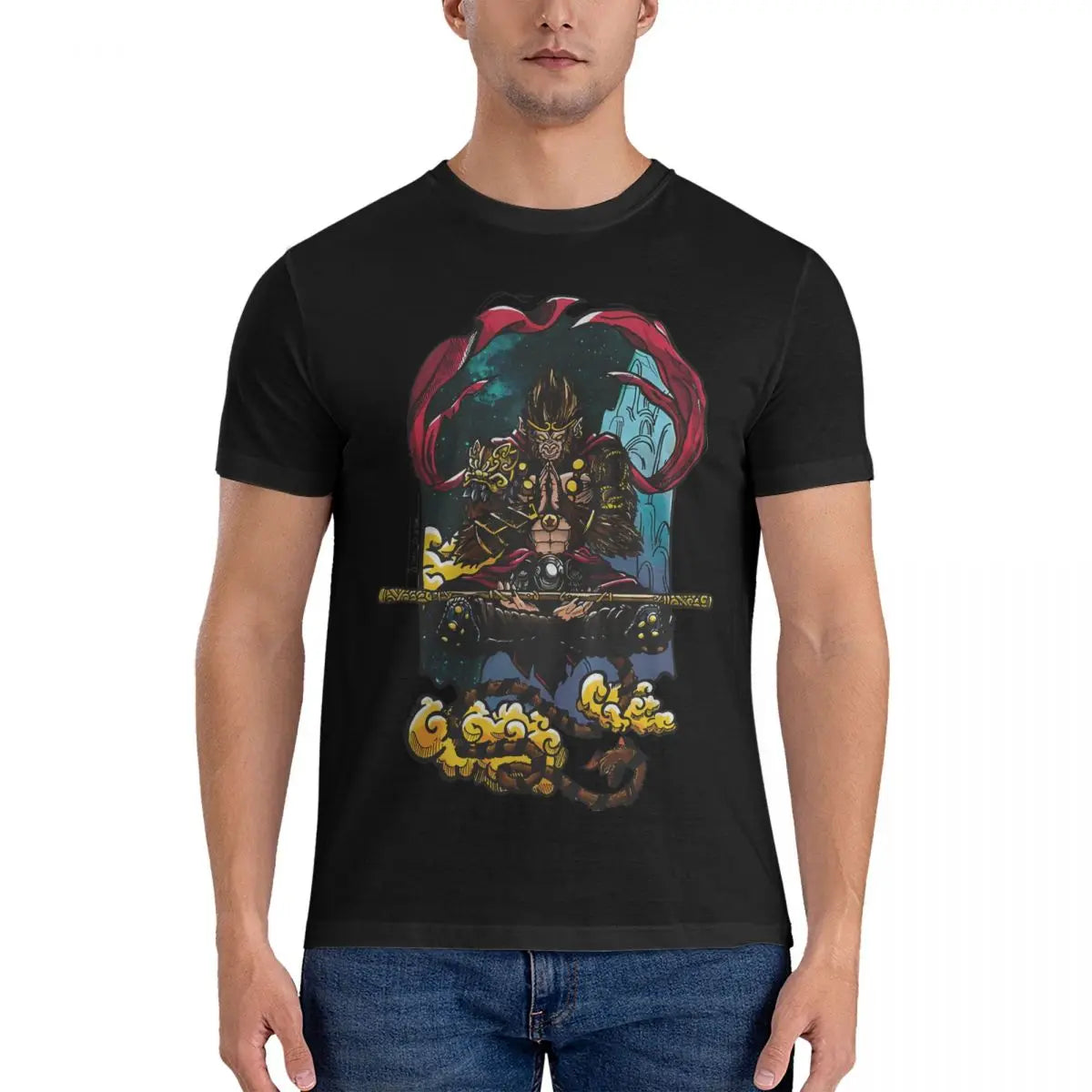 Black Myth: Wukong Black T-Shirt – Power of the Monkey King