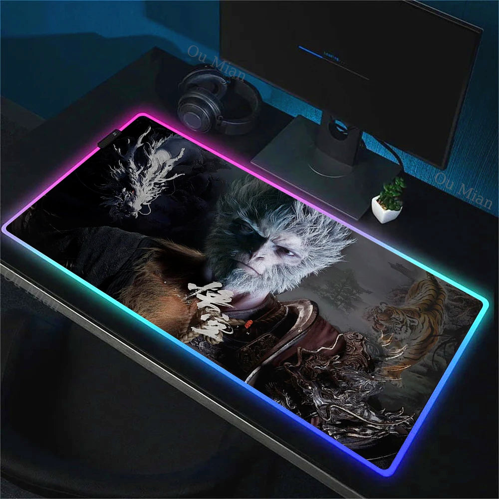 Black Myth: Wukong RGB Gaming Mouse Pad – Mythic Spirit Edition E-Sports Desk Mat
