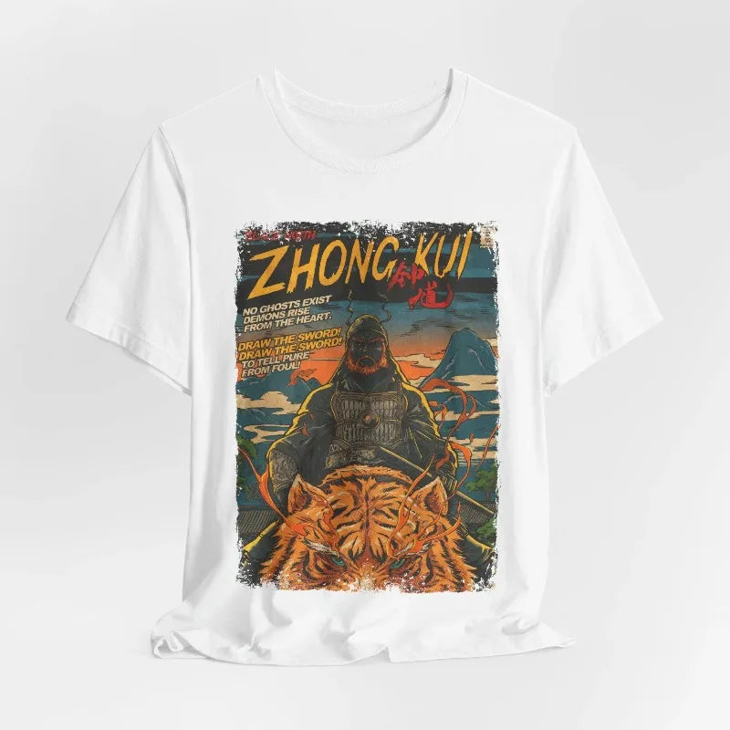 Black Myth: Zhong Kui Tiger Guardian White T-Shirt
