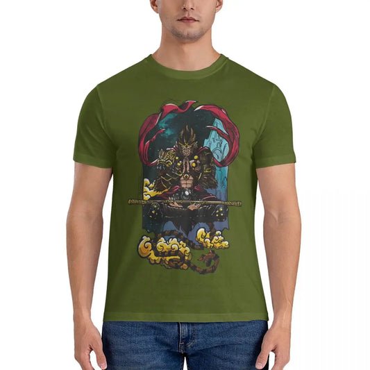 Black Myth: Wukong Army Green T-Shirt – Power of the Monkey King