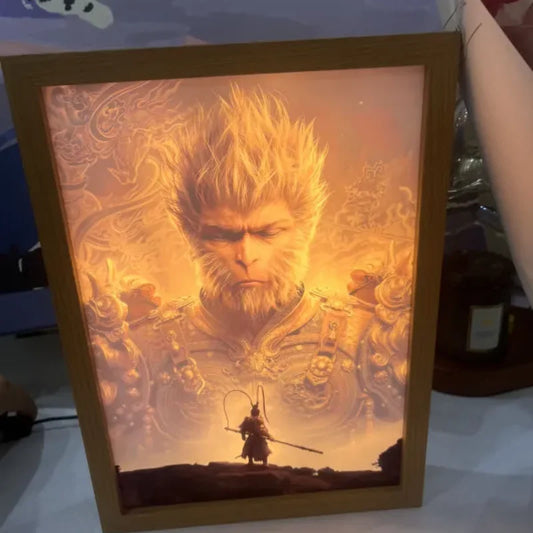 Illuminated Sun Wukong Art Print – Black Myth : Wukong Lighting