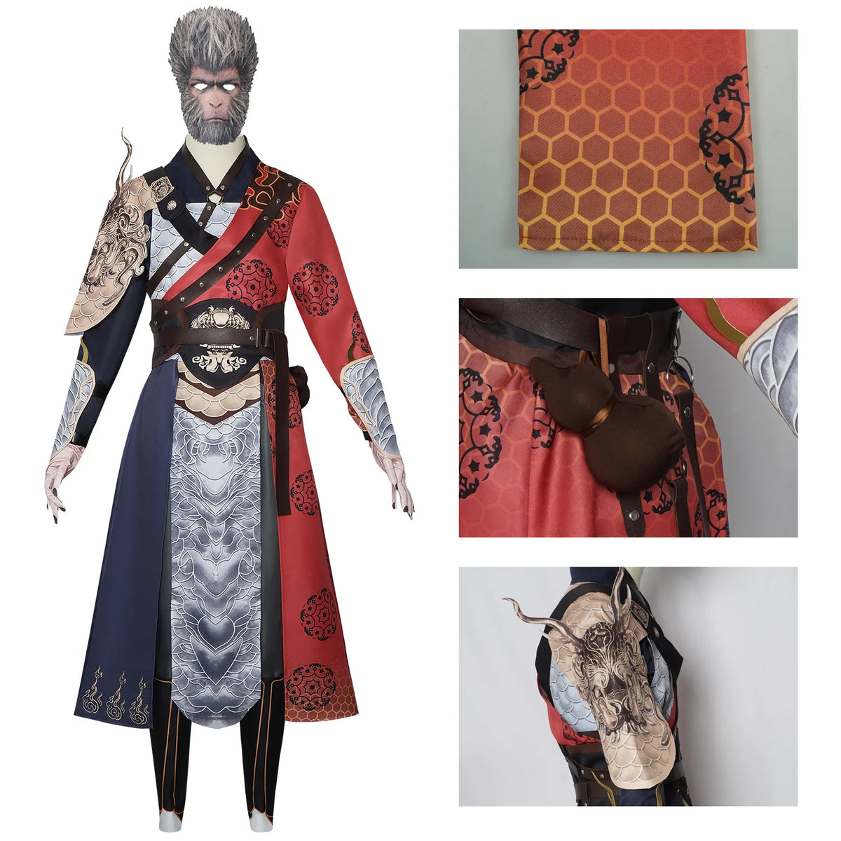 Black Myth Wukong Dragon Scale Cosplay Costume