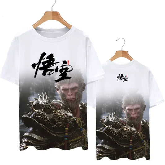 Black Myth: Wukong White T-shirt – The Monkey King’s Strength