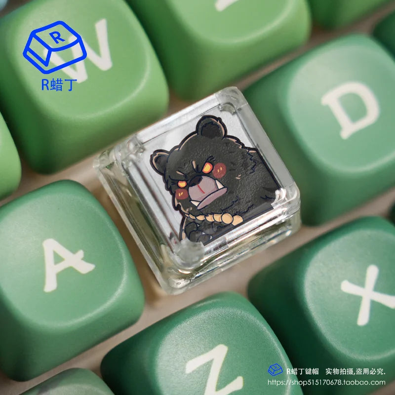 Black Myth Wukong Black Bear Guai Transparent Character Keycap