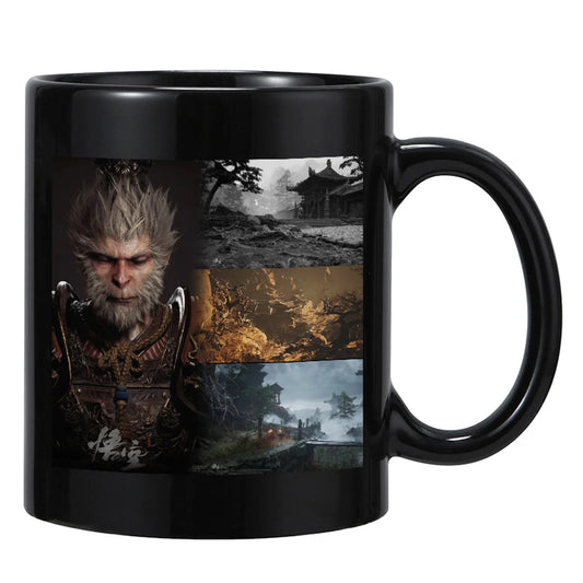 Black Myth: Wukong Ceramic Mug – Journey Through the Realms Edition (Black)