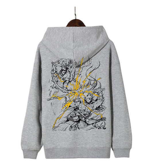 Black Myth: Wukong Sun Wukong Mythology Hoodie – Limited Gray Edition