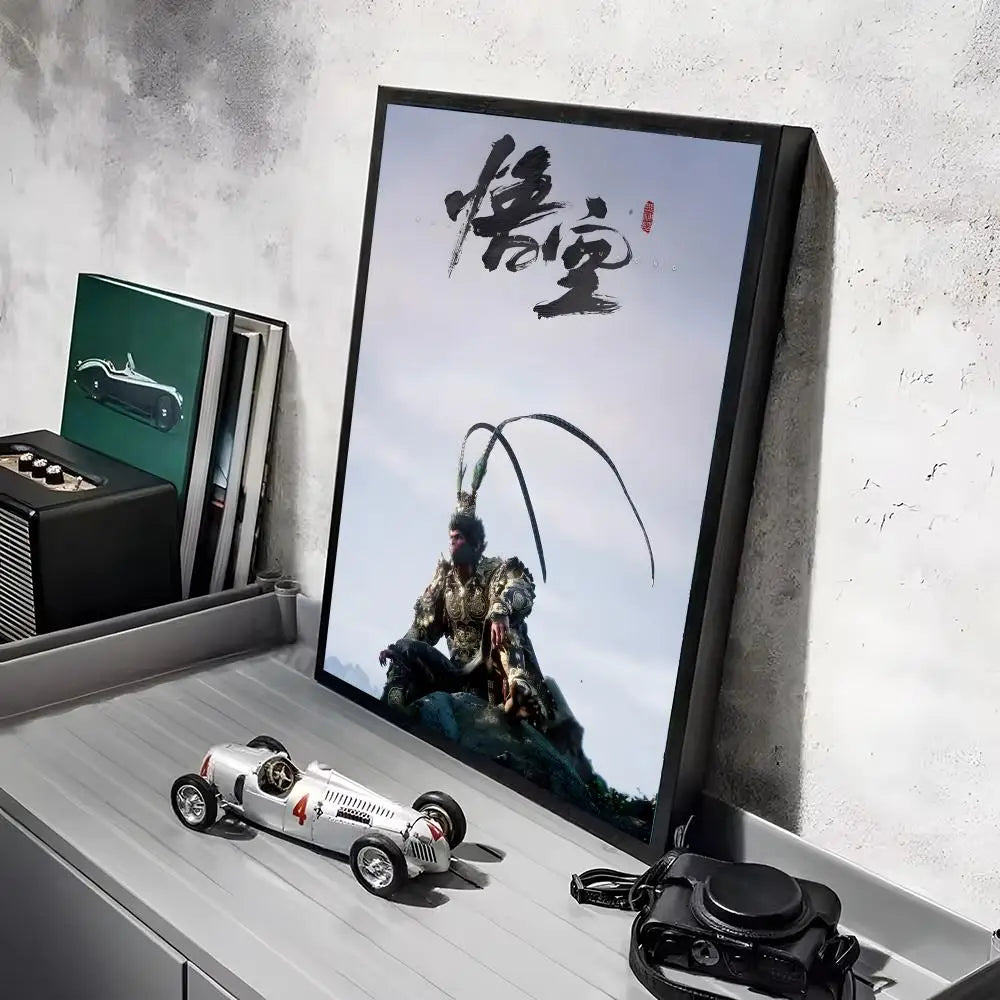 Black Myth Wukong Summit Calm Calligraphy Poster