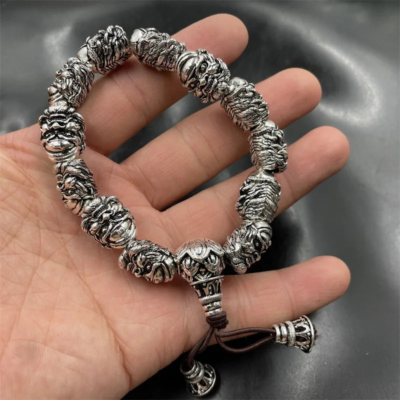 Black Myth: Zhong Kui Silver Bracelet