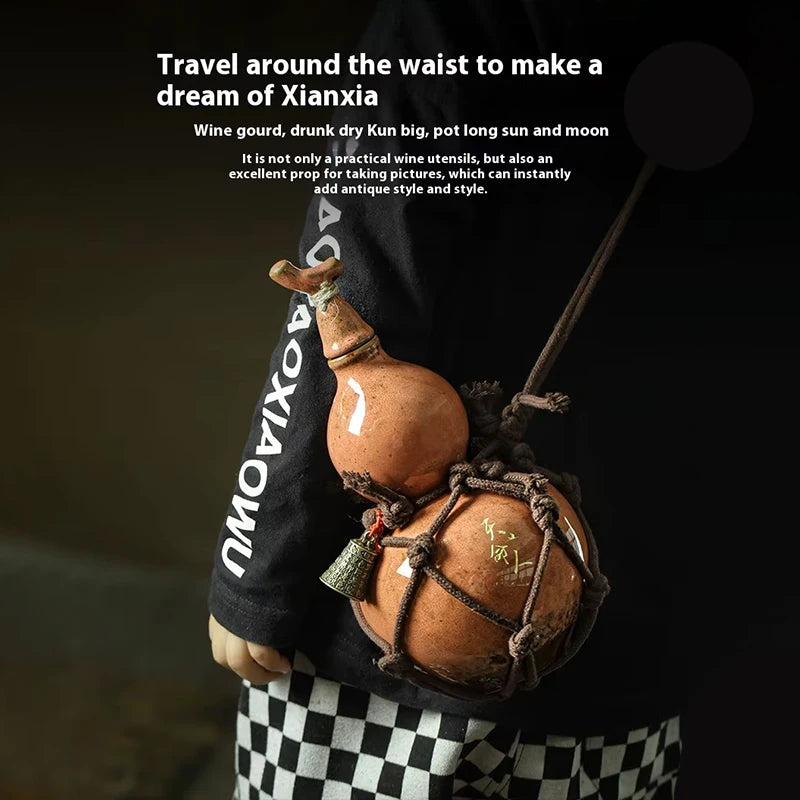 Black Myth Wukong Red Gourd Ceramic Water Bottle 700ml