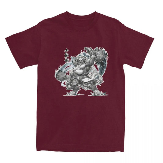 Black Myth Wukong Black Loong T-Shirt Burgundy