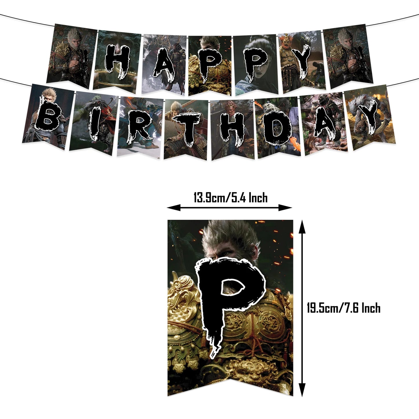 Black Myth: Wukong Happy Birthday Banner – Epic Party Decoration