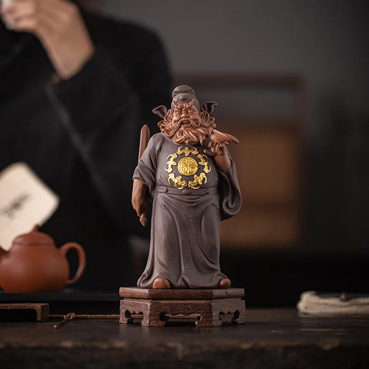Zhong Kui Taoist Master Ceramic Figurine – Black Myth