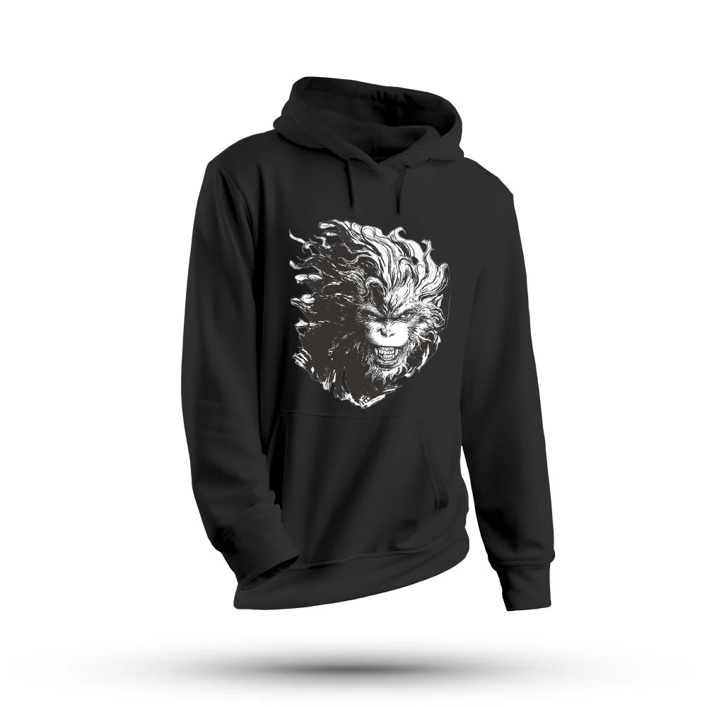 Fierce Wukong Black Hoodie - Black Myth: Wukong