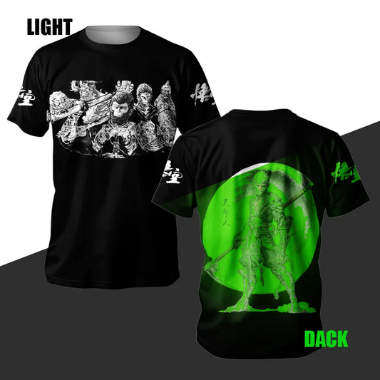 Black Myth: Wukong Warrior Glow T-Shirt - Adult & Kids