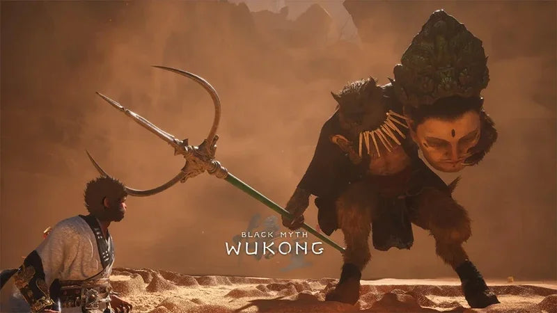 Black Myth: Wukong - Yellow Wind King Trident Figure & Replica Weapon